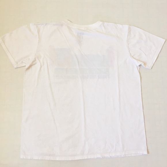 Tee LUV Graphic White Cotton Short Sleeve T shirt - Picture 4 of 11